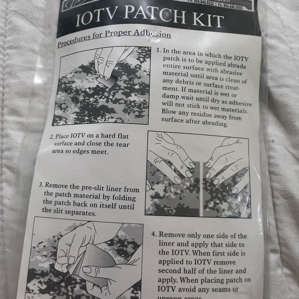 U.S. Army IOTV Patch Kit - Black and White